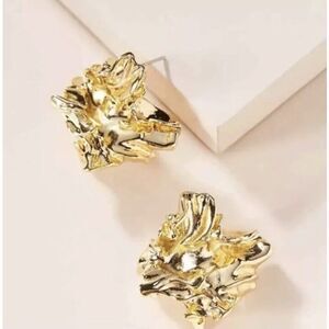 NWT Amber Sceats Reese Earrings 24k gold plating Earrings MSRP $169